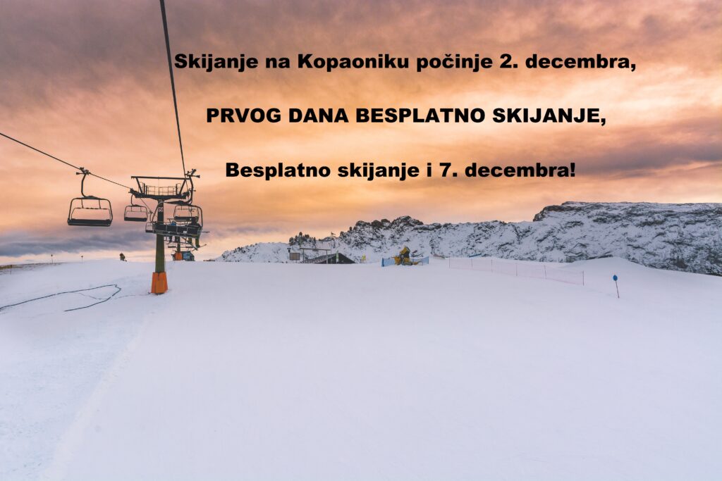Besplatno skijanje - Prvi dan skijanja na Kopaoniku - ski opening 2024